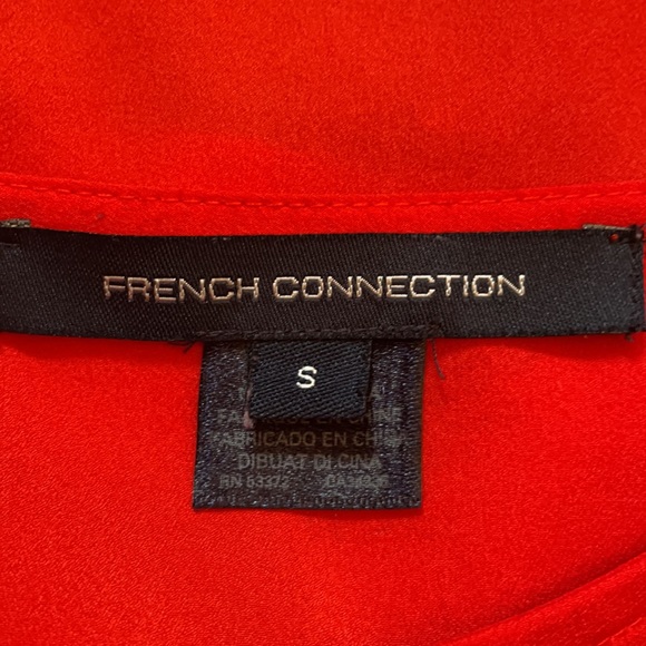•PICK 3 for $20 👚Cherry orange French connection blouse S - Picture 5 of 6